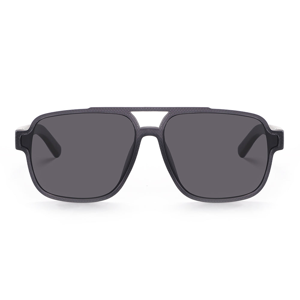 Dollger Black Oversized Aviator Sunglasses