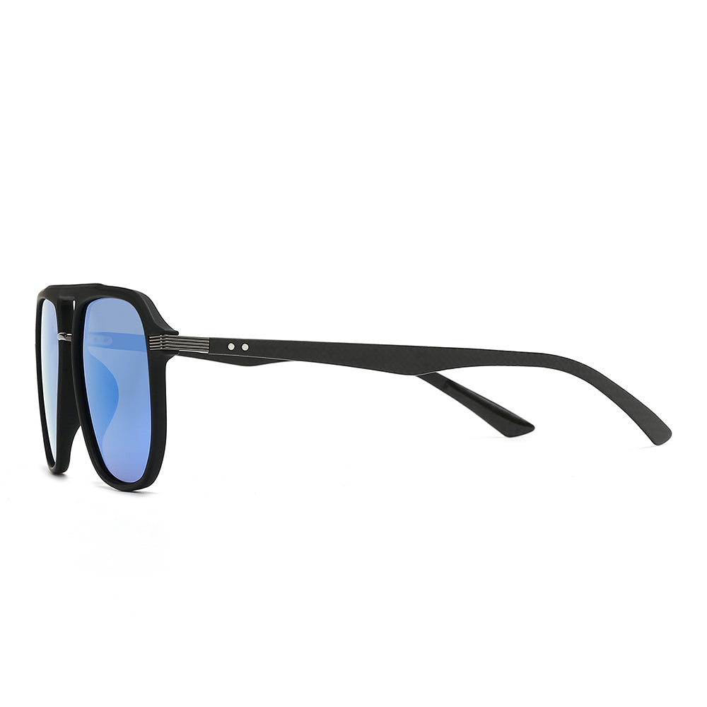 Rectangular polarized oversized mirror driving sunglasses