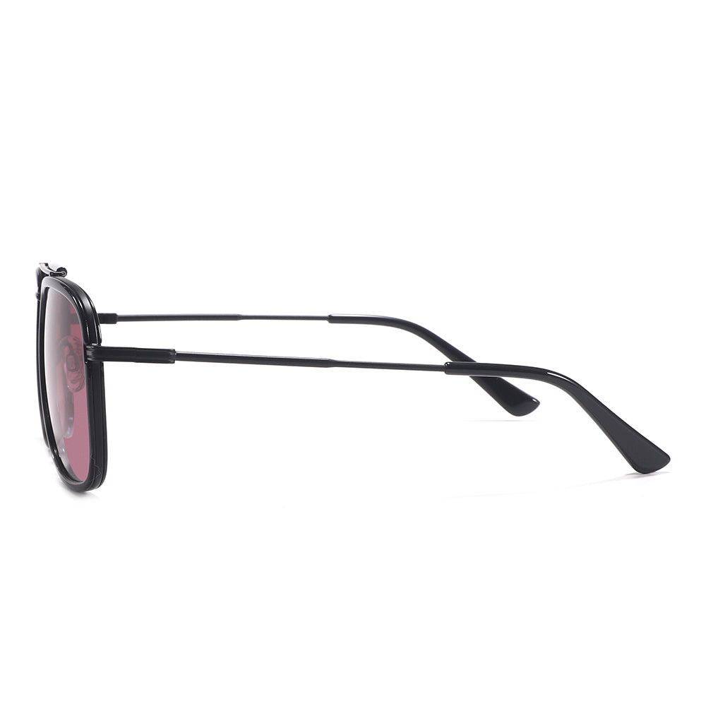 Dollger Square Aviator Black Sunglasses