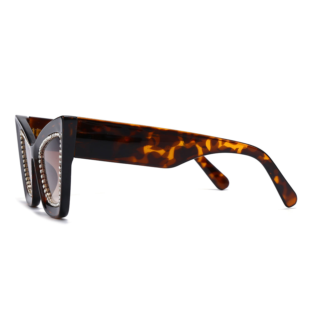 Dollger Retro-Vintage Lightweight Cat-Eye Tinted Sunglasses