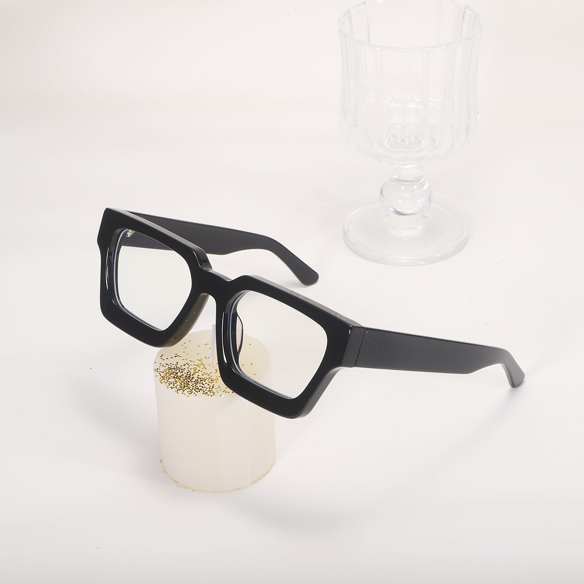 Tortoise Vintage Acetate Rectangular Eyeglasses