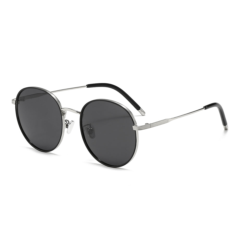 Dollger Titanium Round Sunglasses