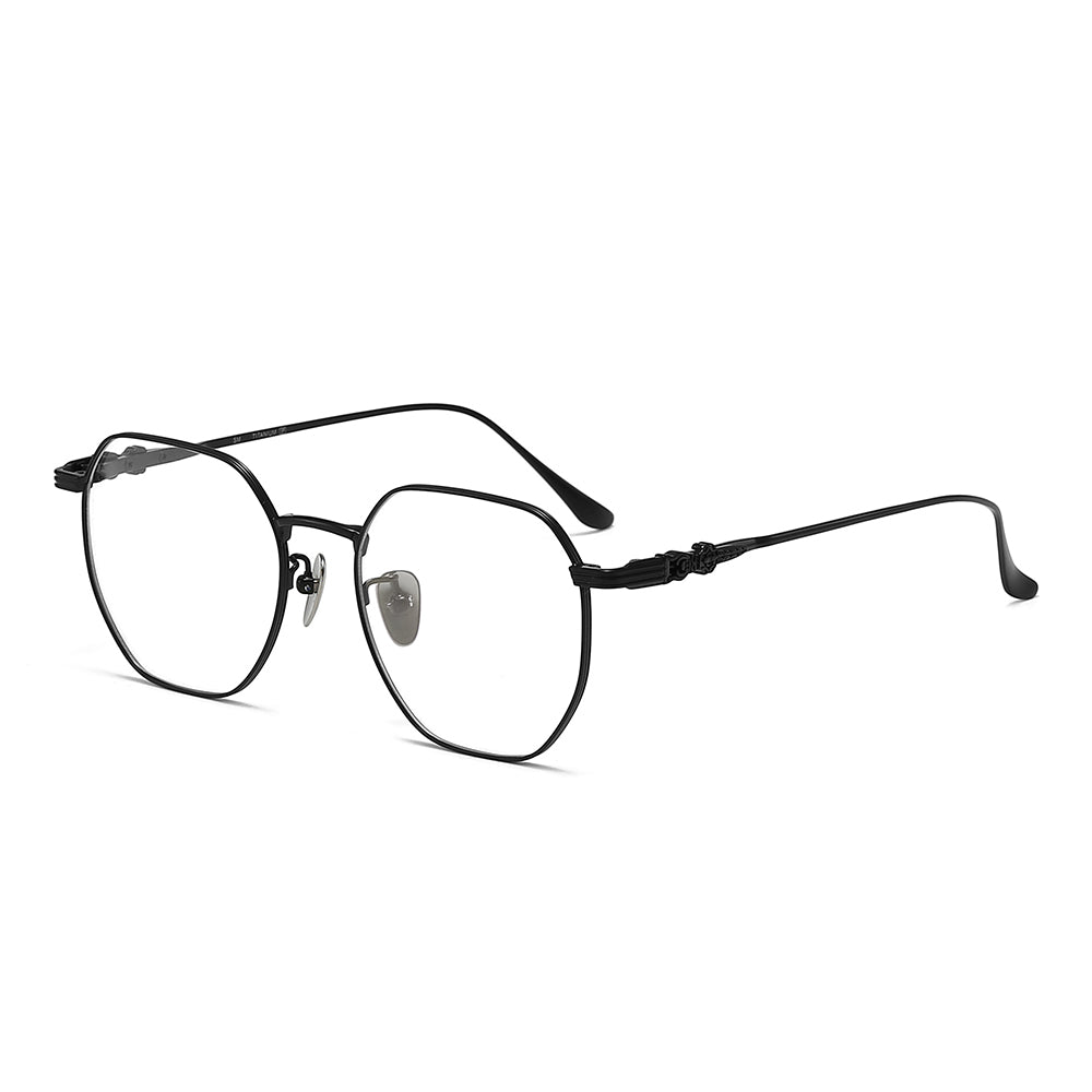 Light Hipster Geometric Eyeglasses