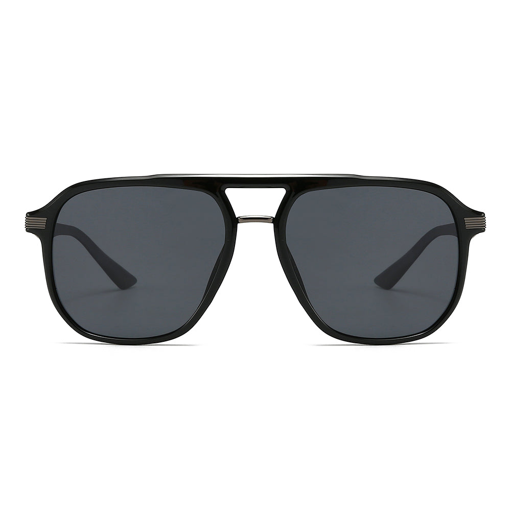 Rectangular polarized oversized mirror driving sunglasses