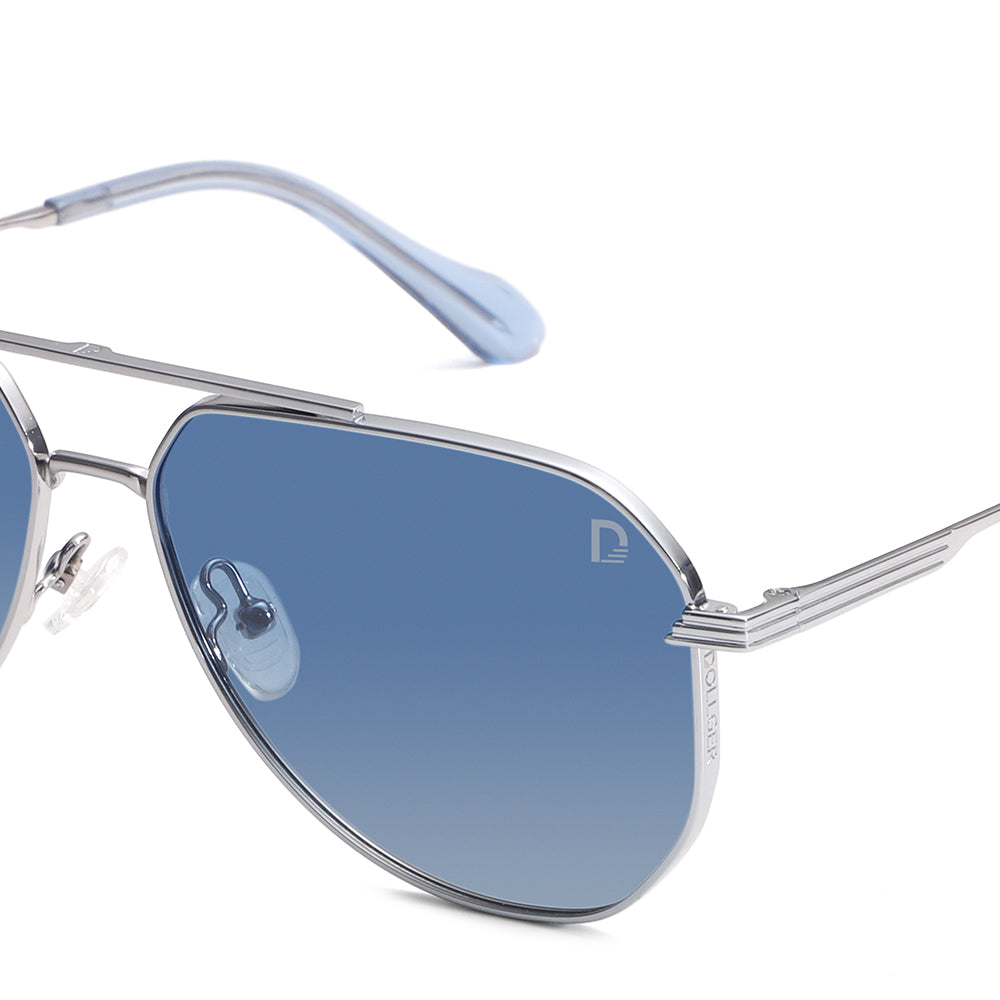 Dollger Metallic Aviator Tinted Sunglasses