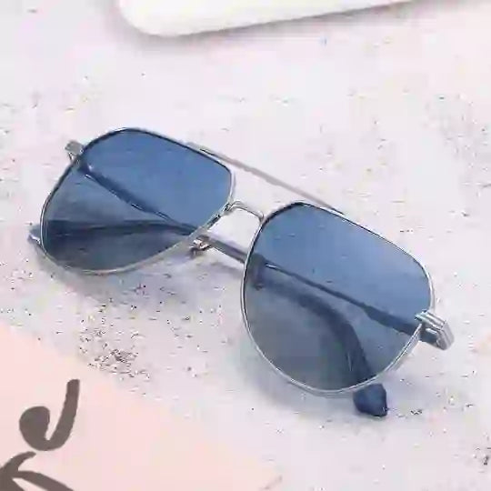 Dollger Metallic Aviator Tinted Sunglasses