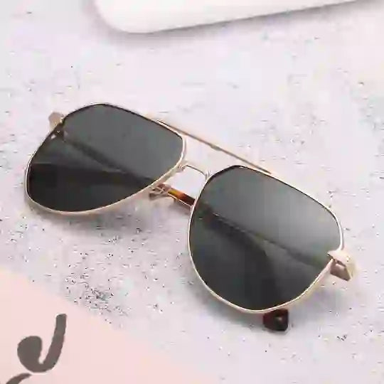 Dollger Metallic Aviator Tinted Sunglasses