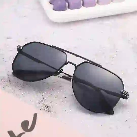 Dollger Metallic Aviator Tinted Sunglasses