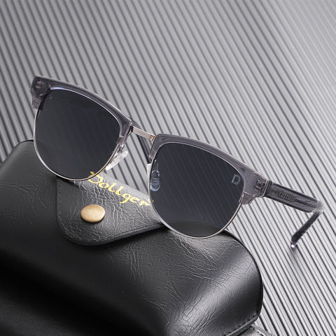 Dollger Tortoise Browline Retro-Vintage Lightweight Tinted Sunglasses - MyDollger