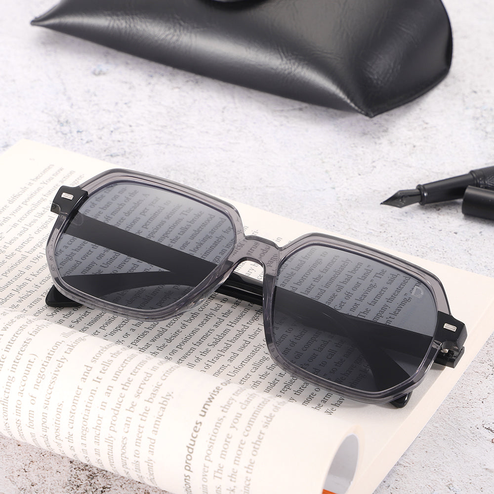 Dollger Hipster Square Full-Rim Sunglasses