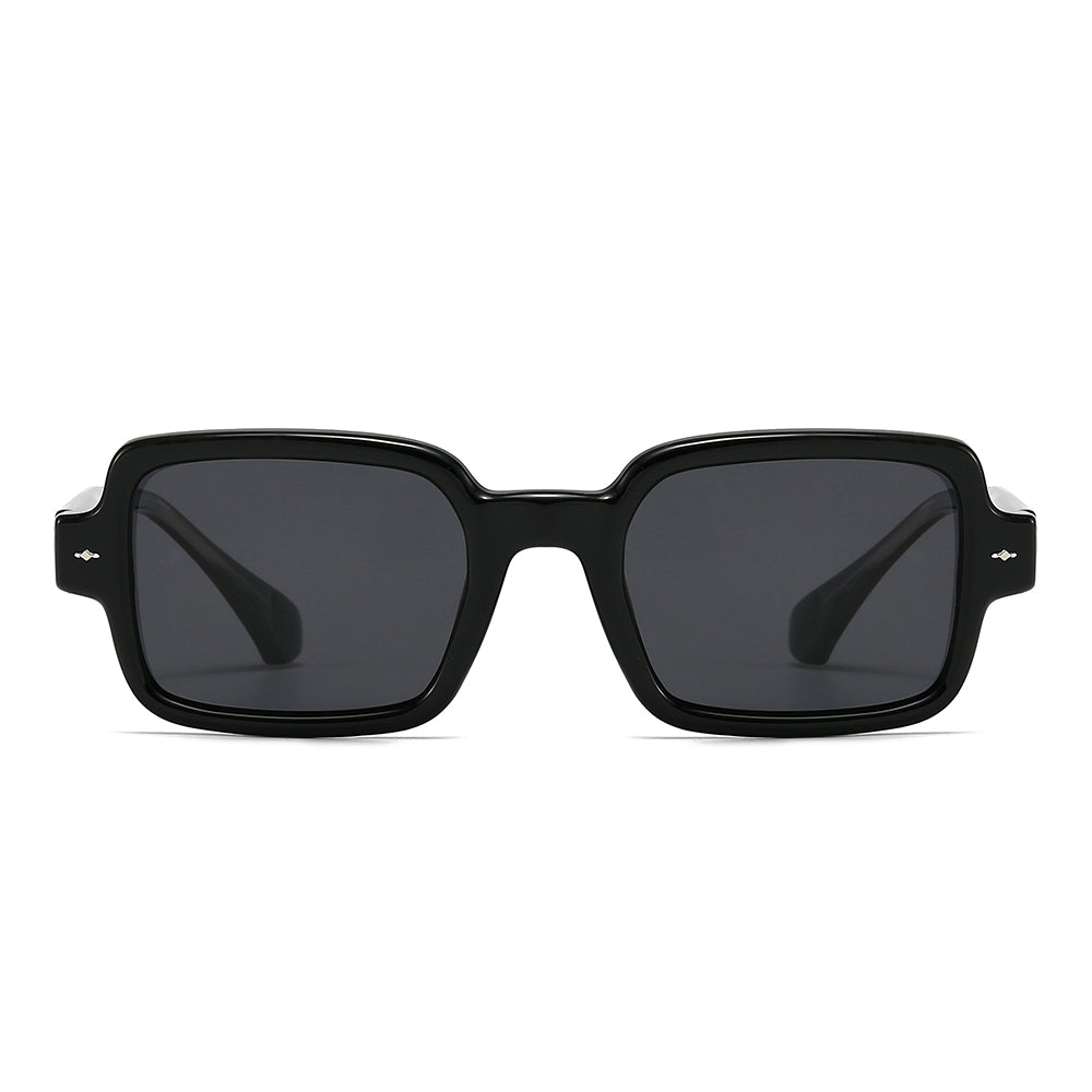 Dollger Square 90s Retro Clear Sunglasses