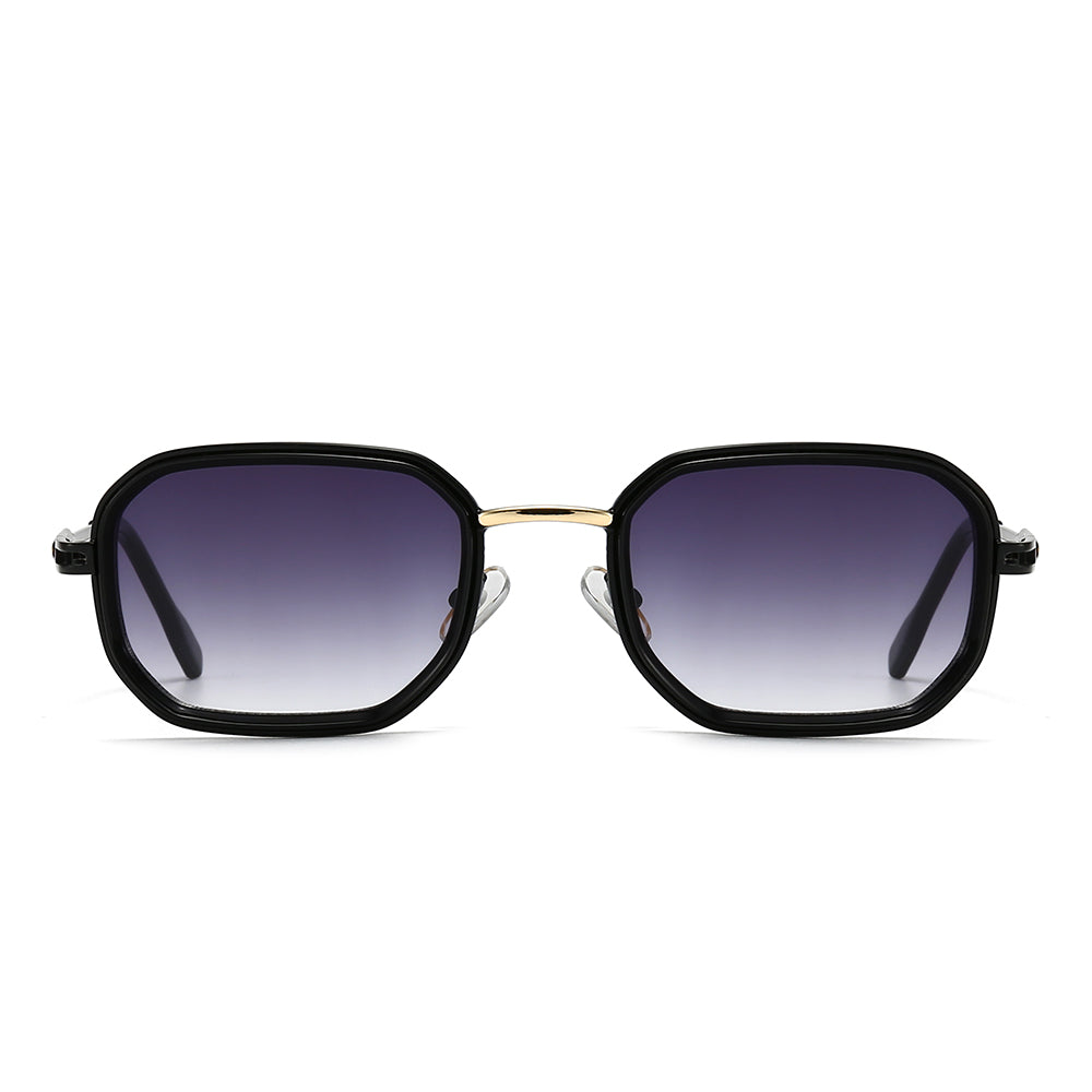 Dollger Retro-Vintage Rectangle Geometric Tinted Sunglasses