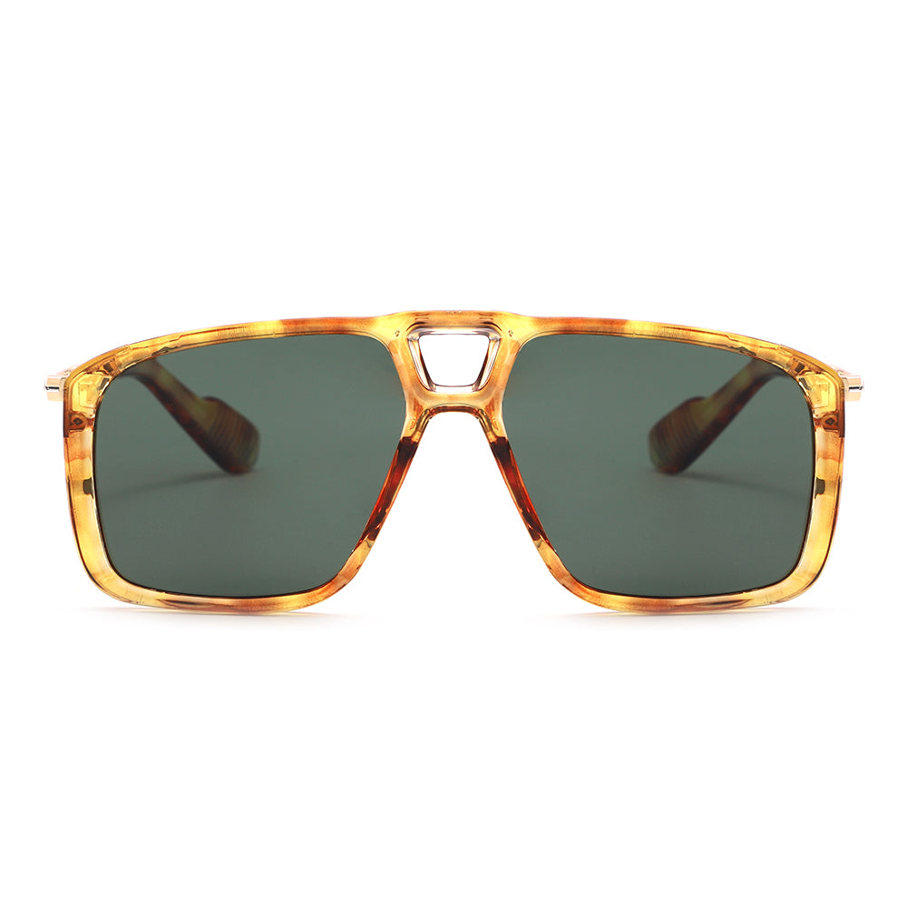 Dollger Vintage Bridge Square Tinted Sunglasses