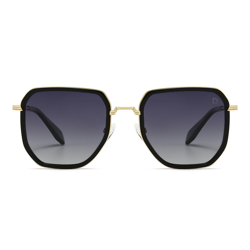 Dollger Retro Polygon Trendy Square Polarized Sunglasses