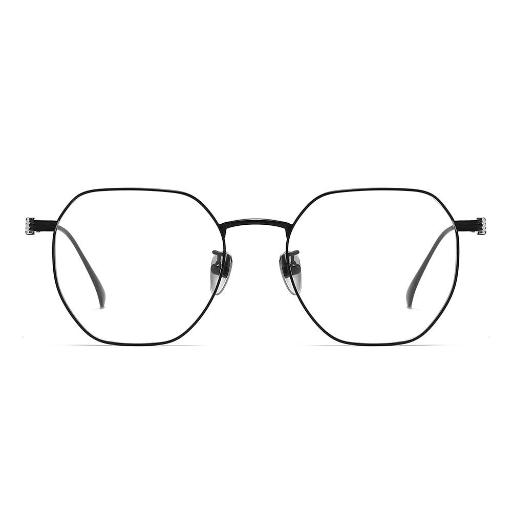 Light Hipster Geometric Eyeglasses