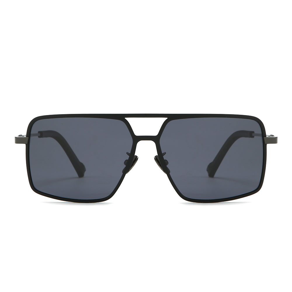 Dollger Titanium Frame Square Aviator Sunglasses