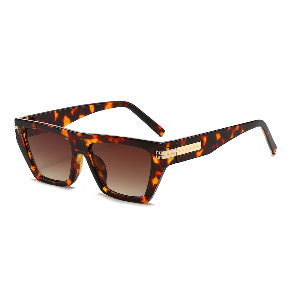Dollger Thick Geek-Chic Geometric Tinted Sunglasses