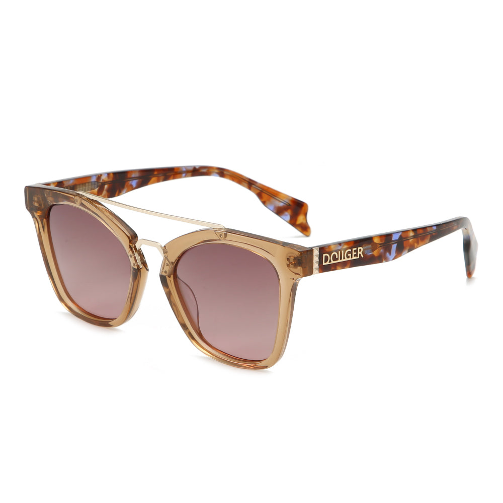 Dollger Trendy Square Polarized Vintage Sunglasses