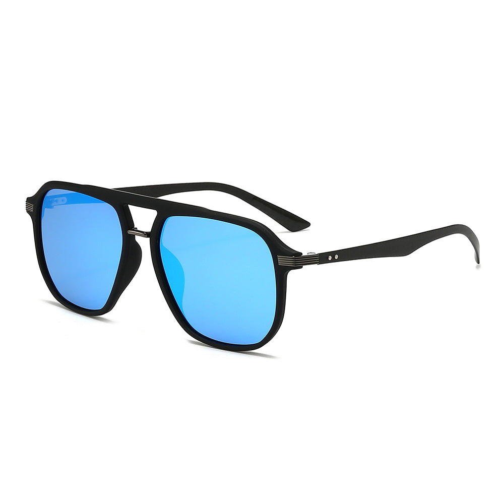 Rectangular polarized oversized mirror driving sunglasses - MyDollger