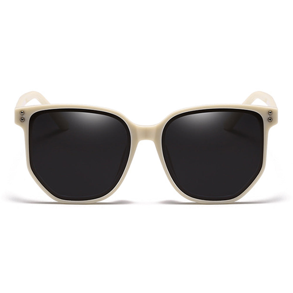 Retro Circle Frame Resin Sunglasses