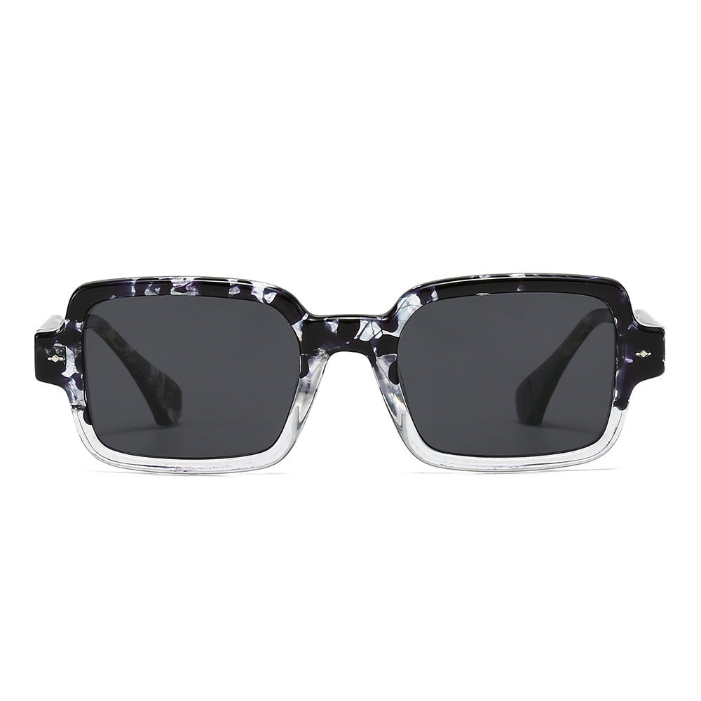 Dollger Square 90s Retro Clear Sunglasses