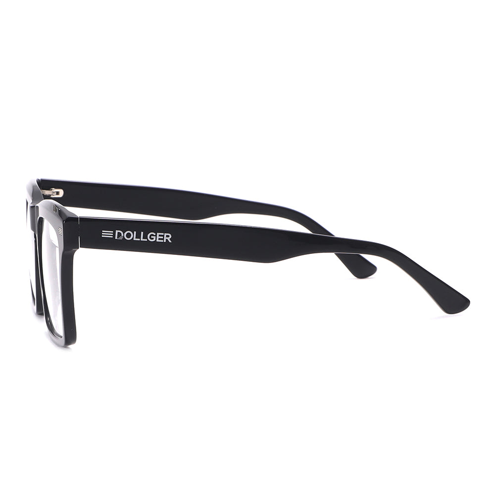 Dollger Black Stylish Square  Tinted Sunglasses