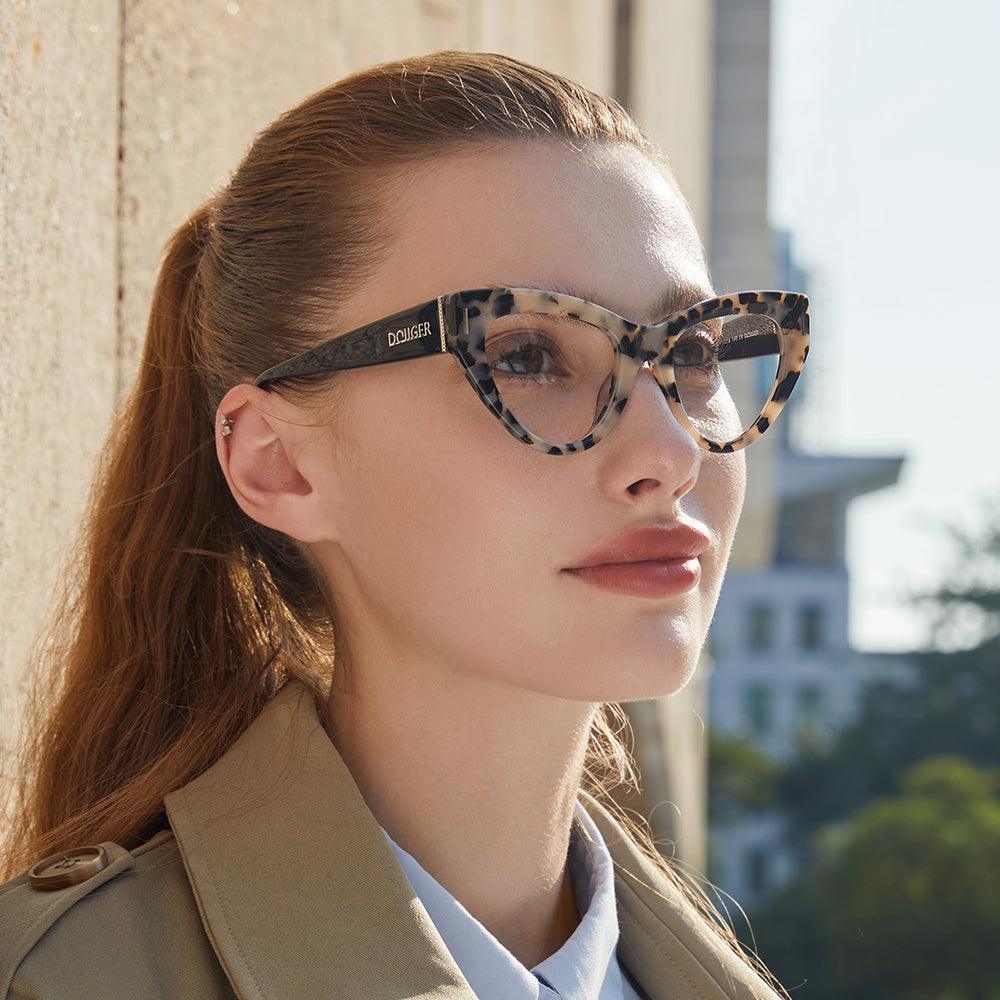 Dollger Cat Eye Ivory Turquoise Eyeglasses - MyDollger