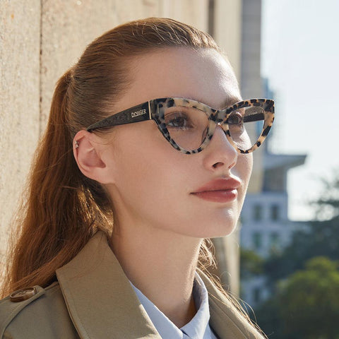 Dollger Cat Eye Ivory Turquoise Eyeglasses - MyDollger