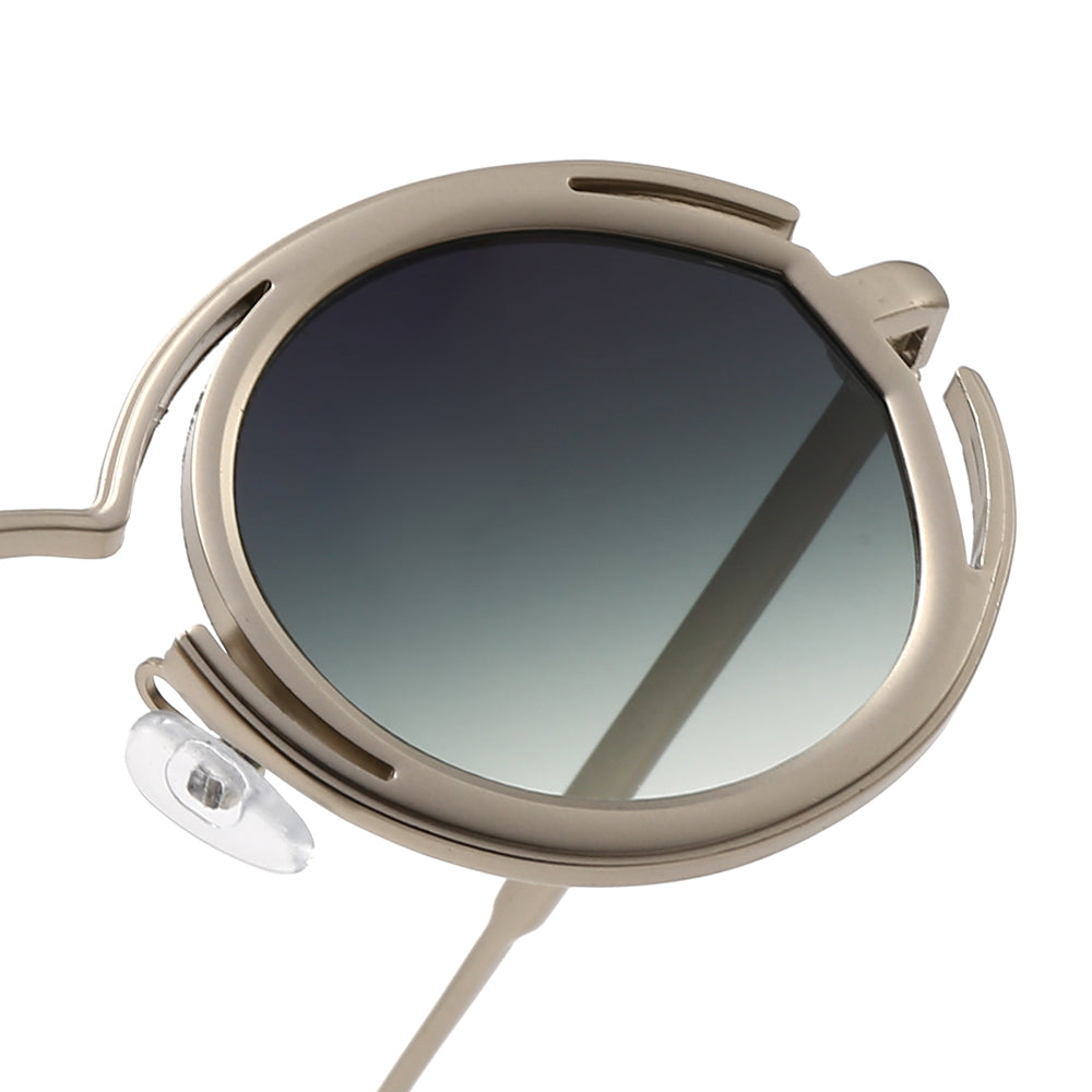 Dollger Vintage Metal Round Tinted Sunglasses