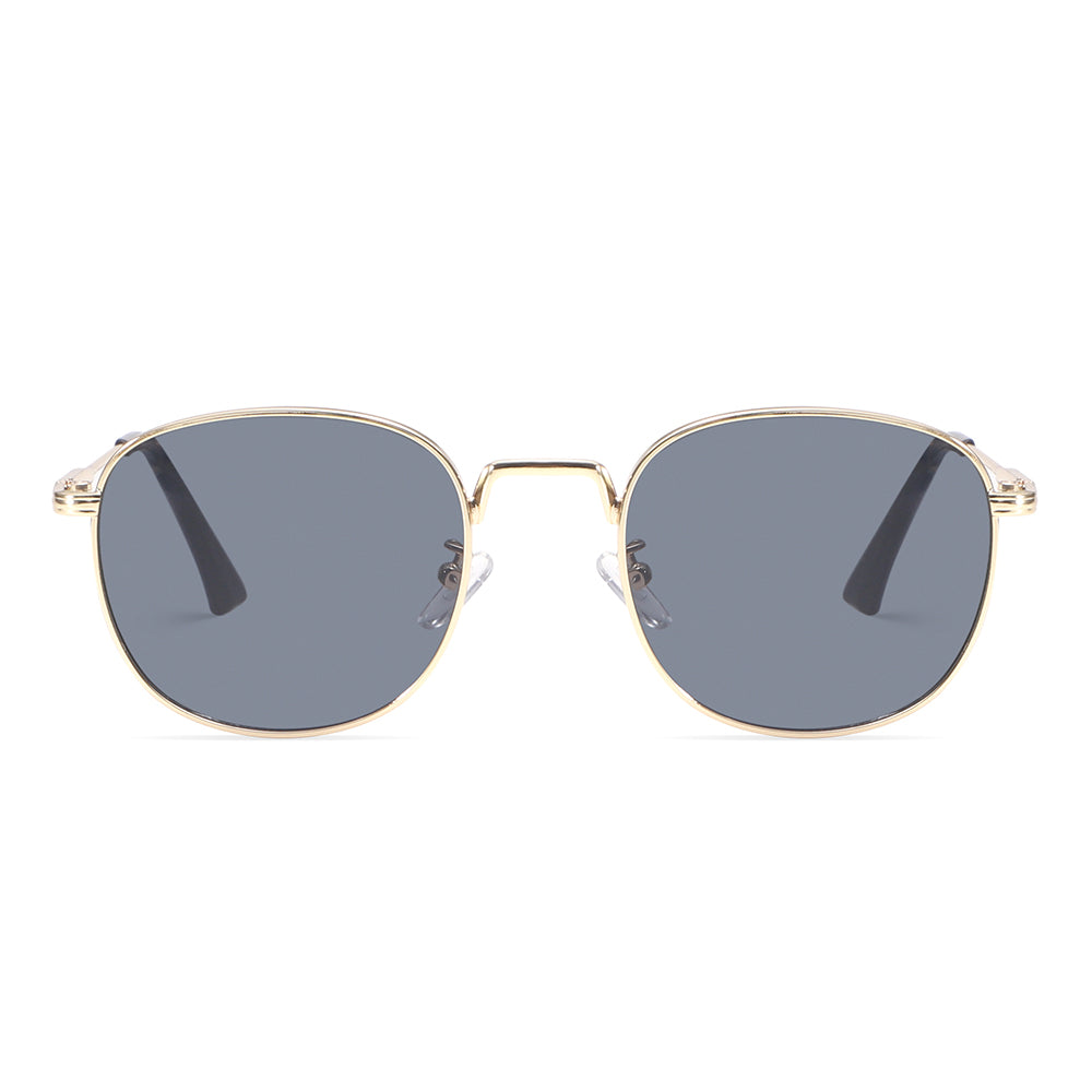 Dollger Rose Gold Retro-Vintage Round Tinted Sunglasses