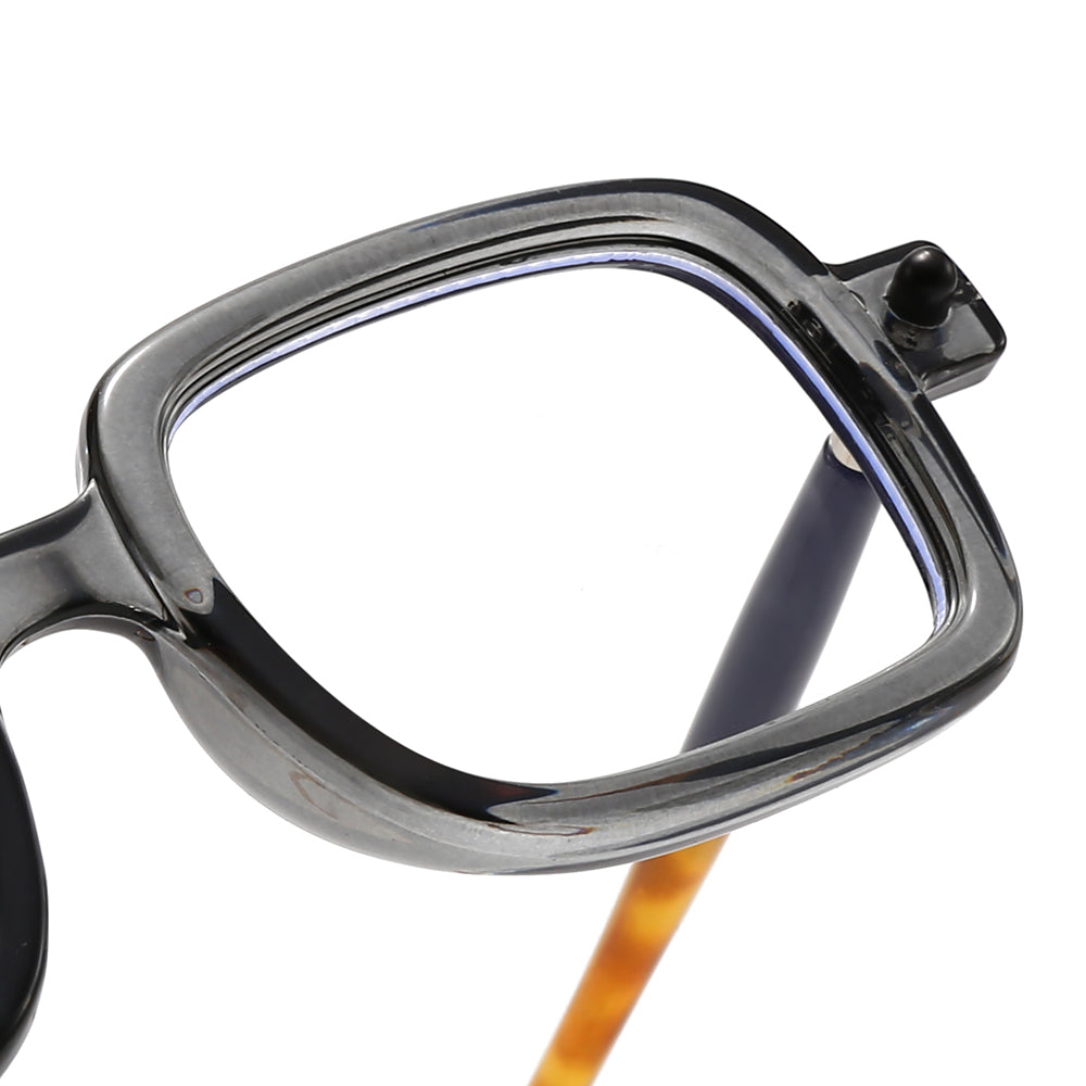 Dollger Clear Hipster Square Eyeglasses