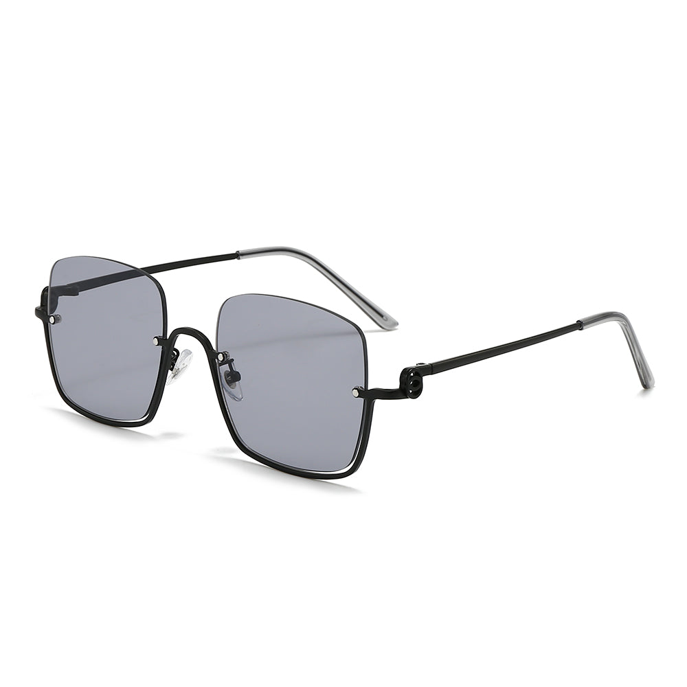 Dollger Square Semi-Rimless Tinted Sunglasses