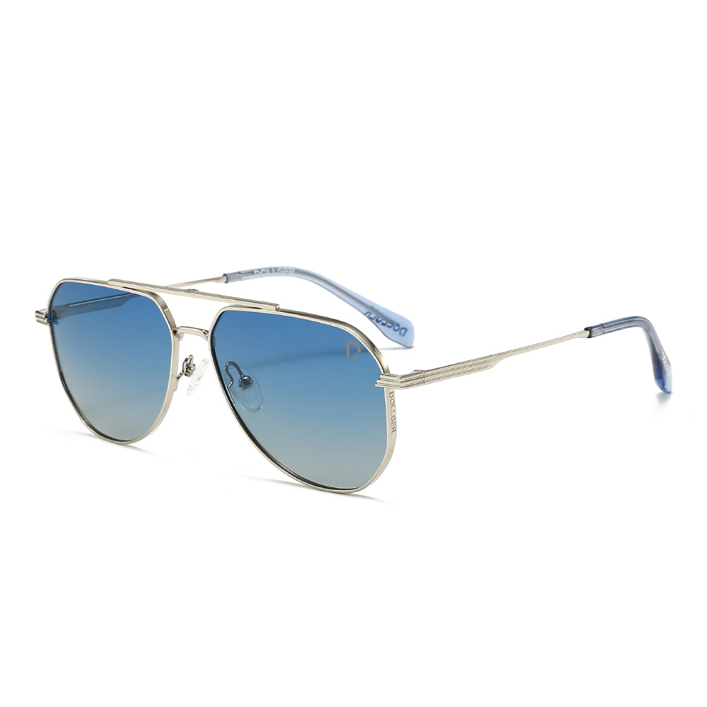 Dollger Metallic Aviator Tinted Sunglasses