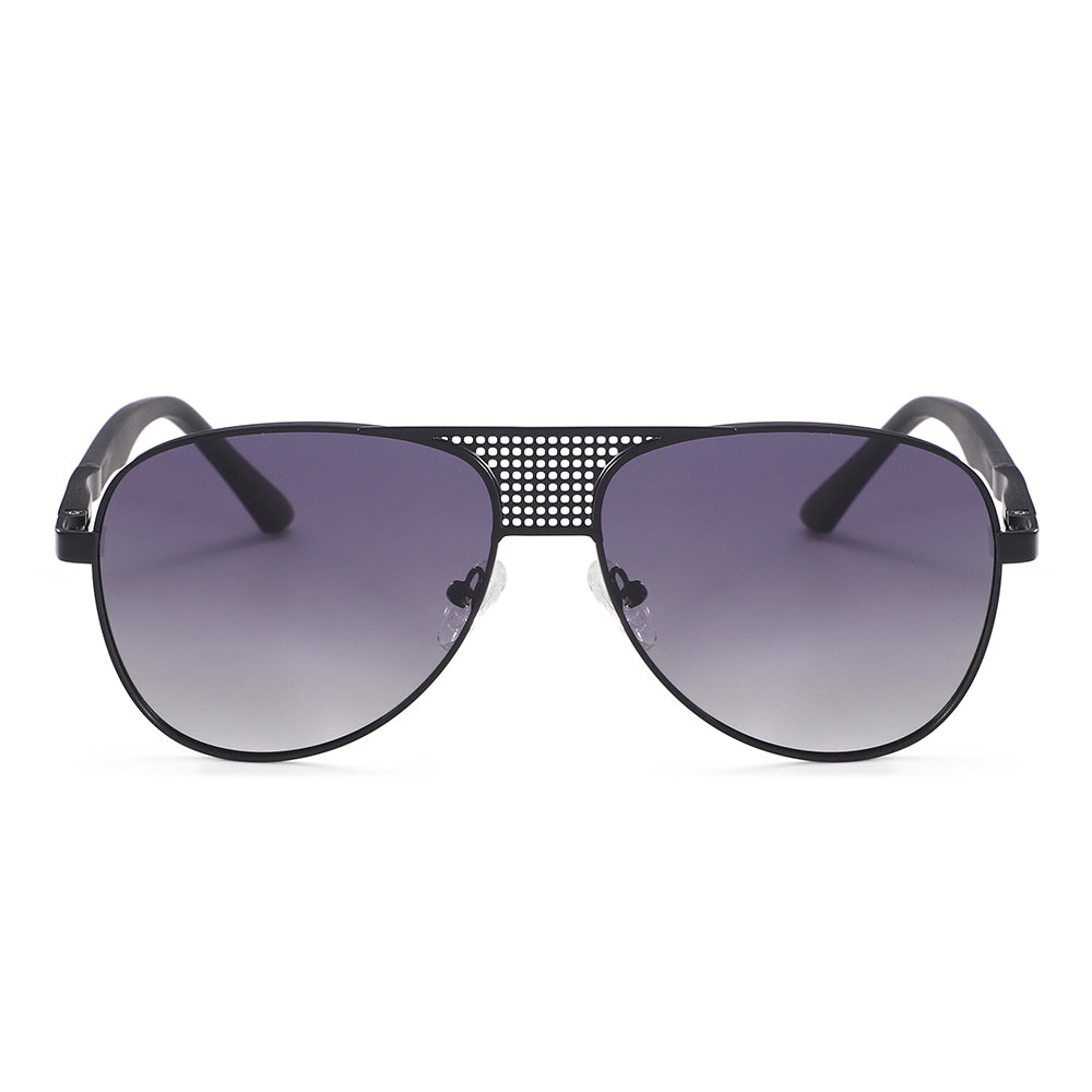 Dollger Silver and Lavender Gradient Aviator Sunglasses - MyDollger