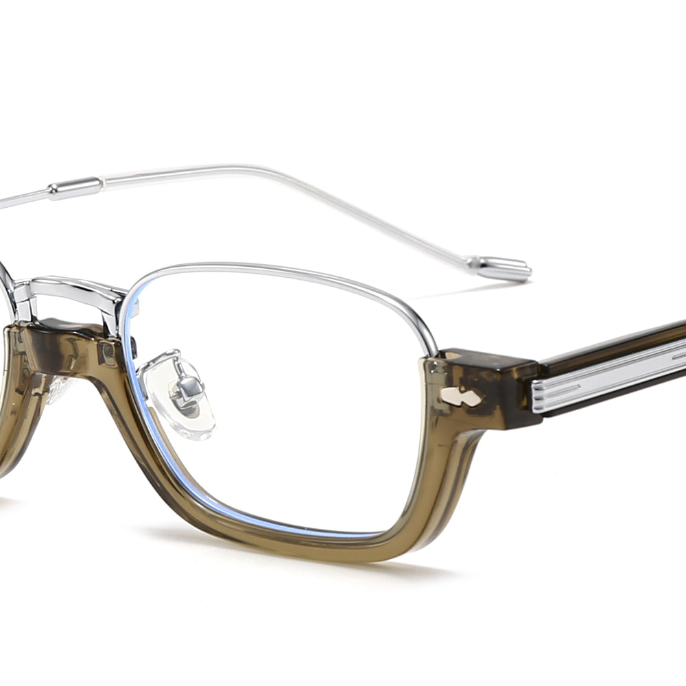 Dollger Square Half-rimmed Eyeglasses