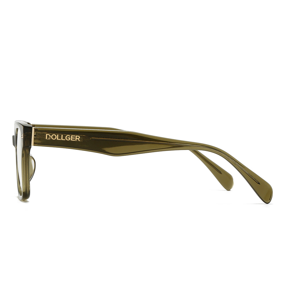 Dollger Black Acetate Square Tinted Eyeglasses - MyDollger