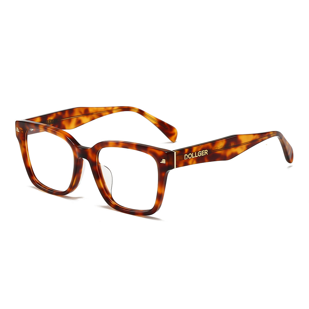 Dollger Black Acetate Square Tinted Eyeglasses - MyDollger