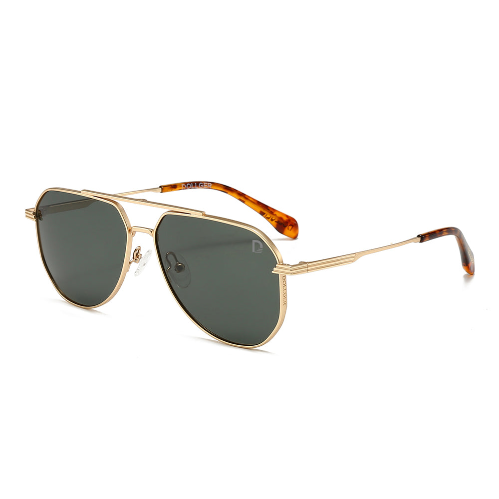 Dollger Metallic Aviator Tinted Sunglasses