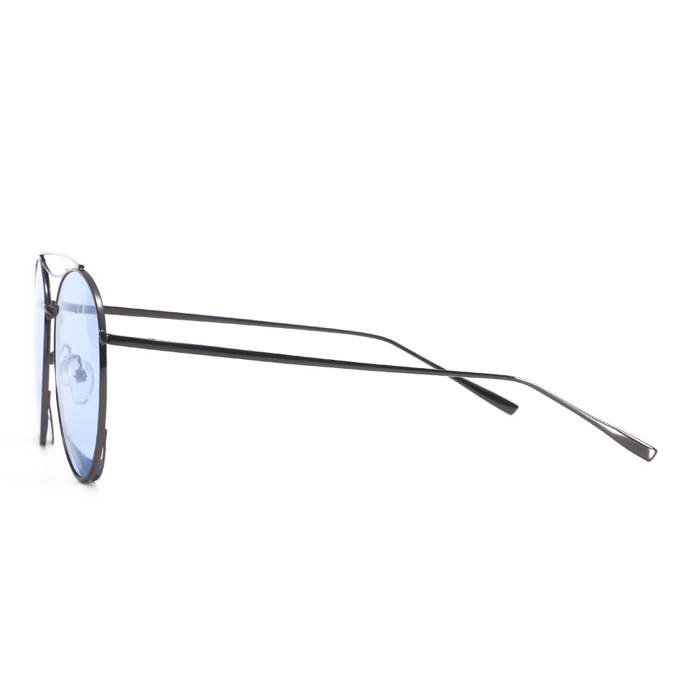 Dollger Polished Silver Aviator Sunglasses
