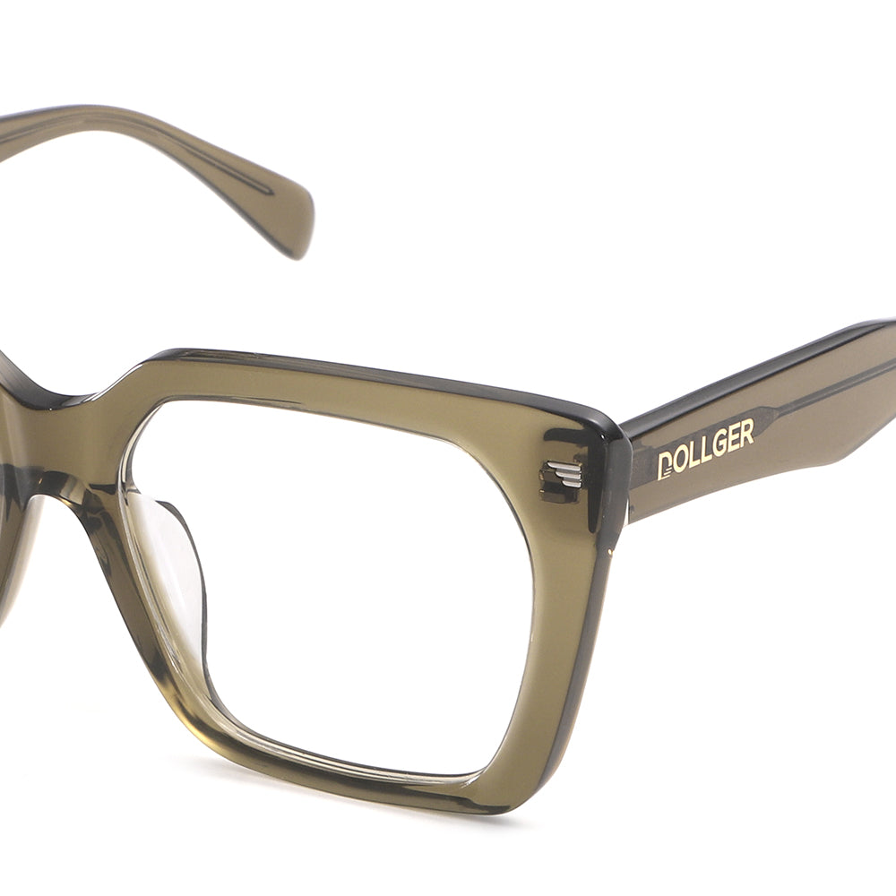 Dollger Black Oversized Acetate Butterfly Eyeglasses