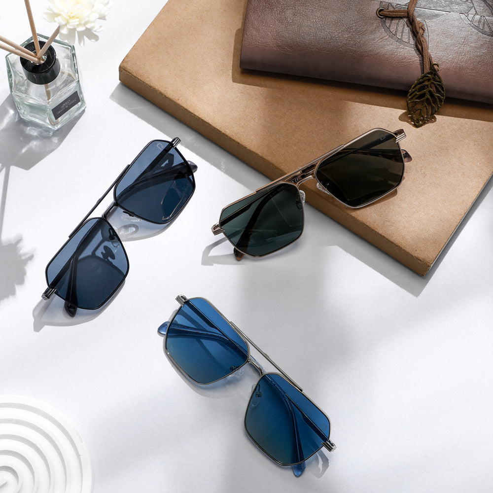 Dollger Retro-Vintage Aviator Tinted Sunglasses - MyDollger