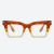 Red tortoise glasses frames/clear lens